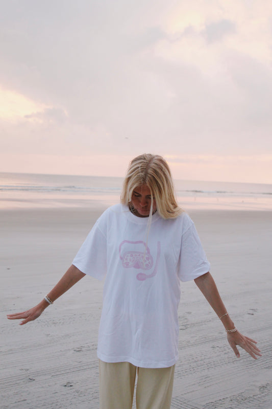 White Snorkel Graphic Tee