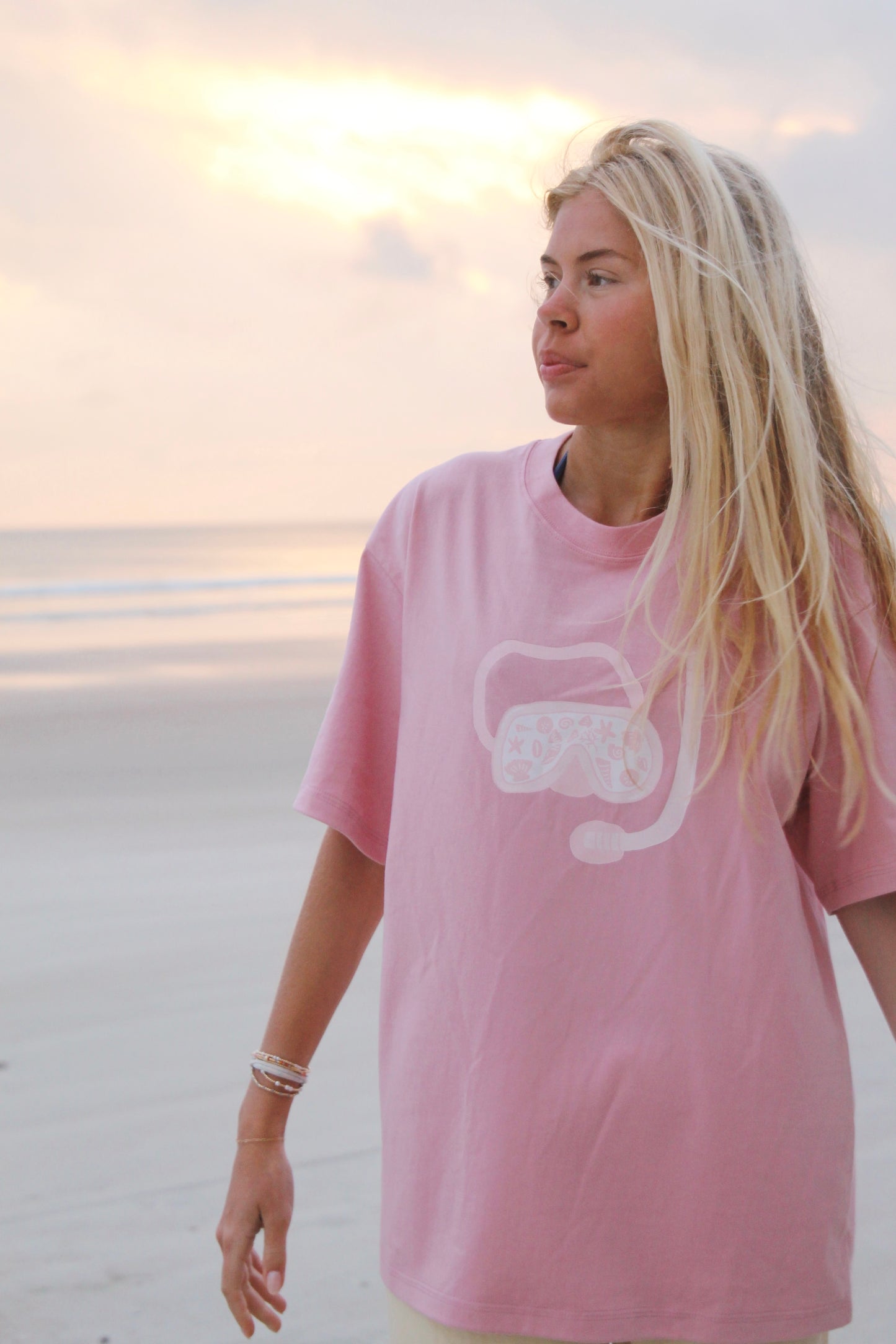 Pink Snorkel Graphic Tee