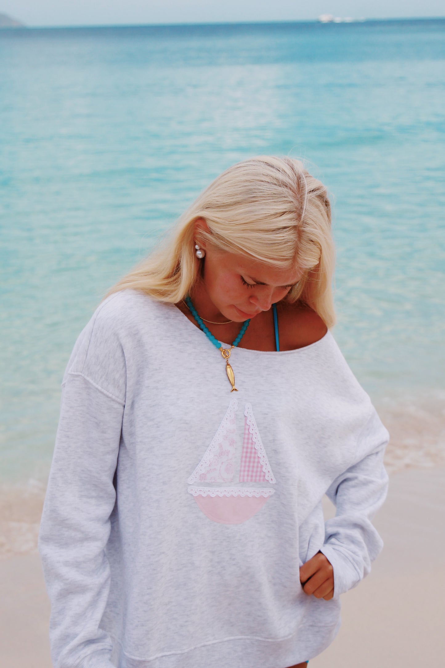 Pink Harbor Crewneck