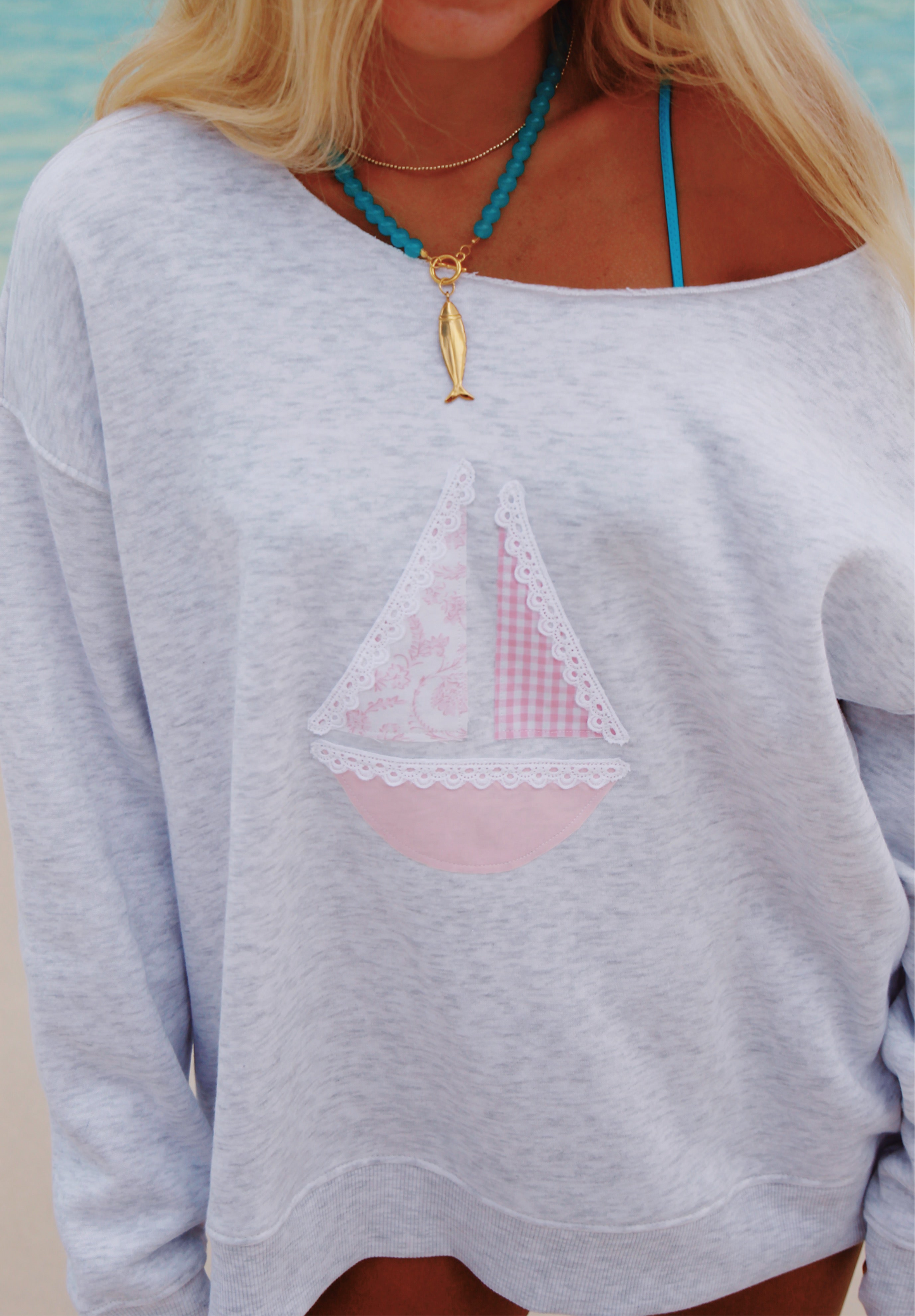 Pink Harbor Crewneck