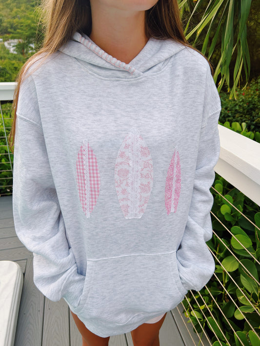 Pink Beach Boards Hoodie