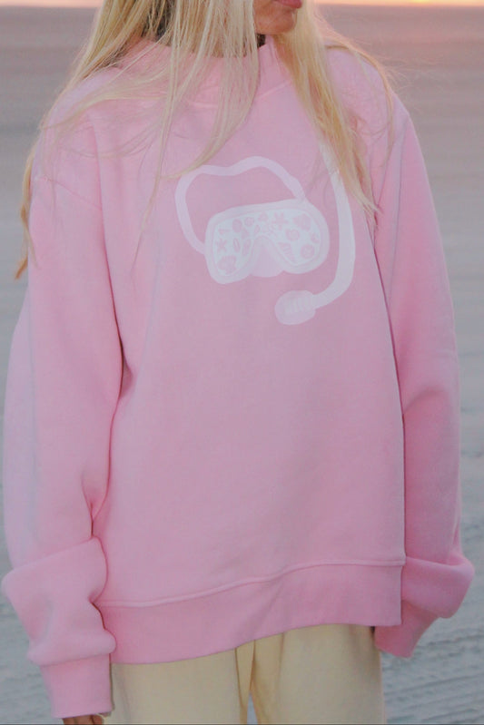 Bubblegum Snorkel Mockneck