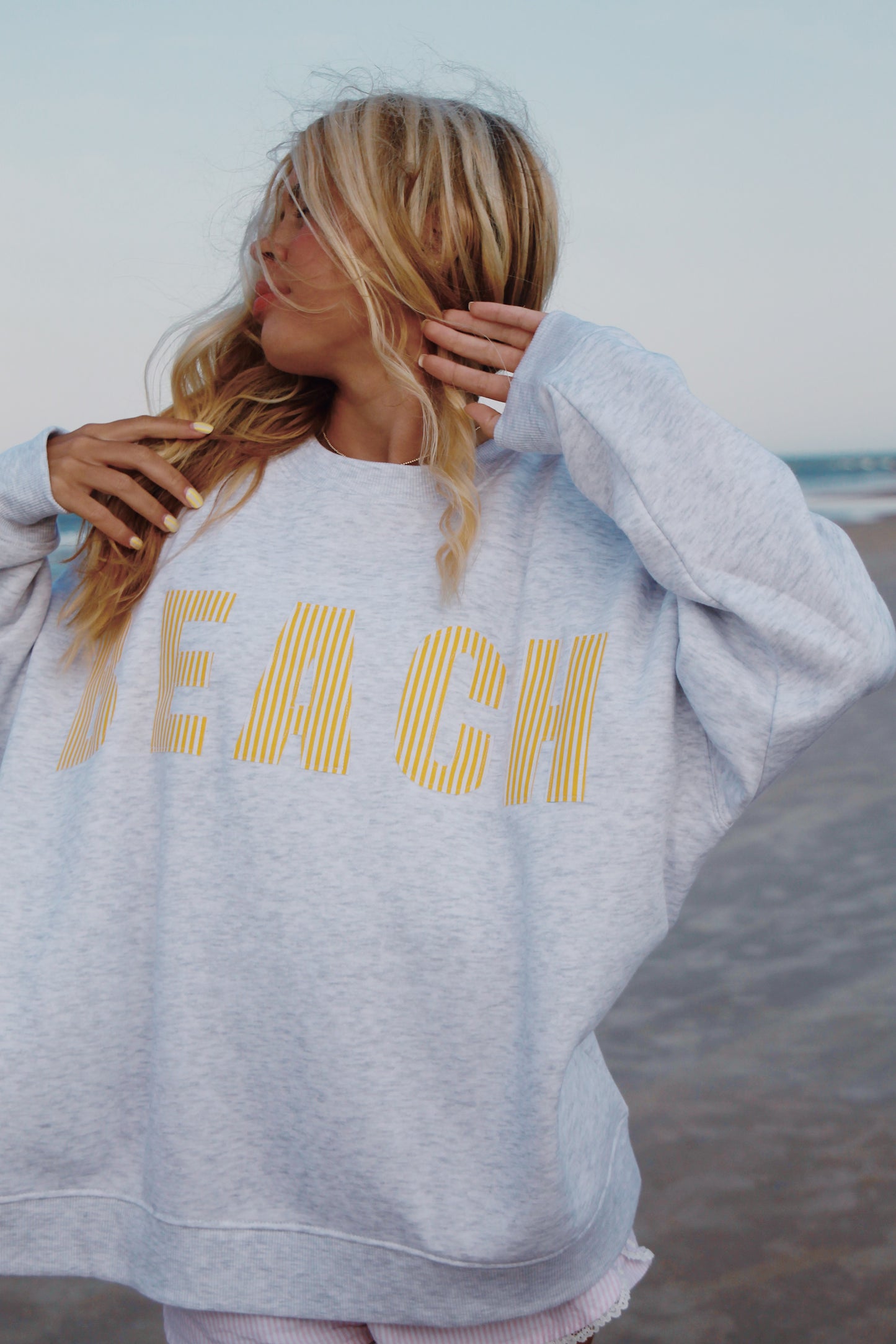 Yellow Beach Babe Crew