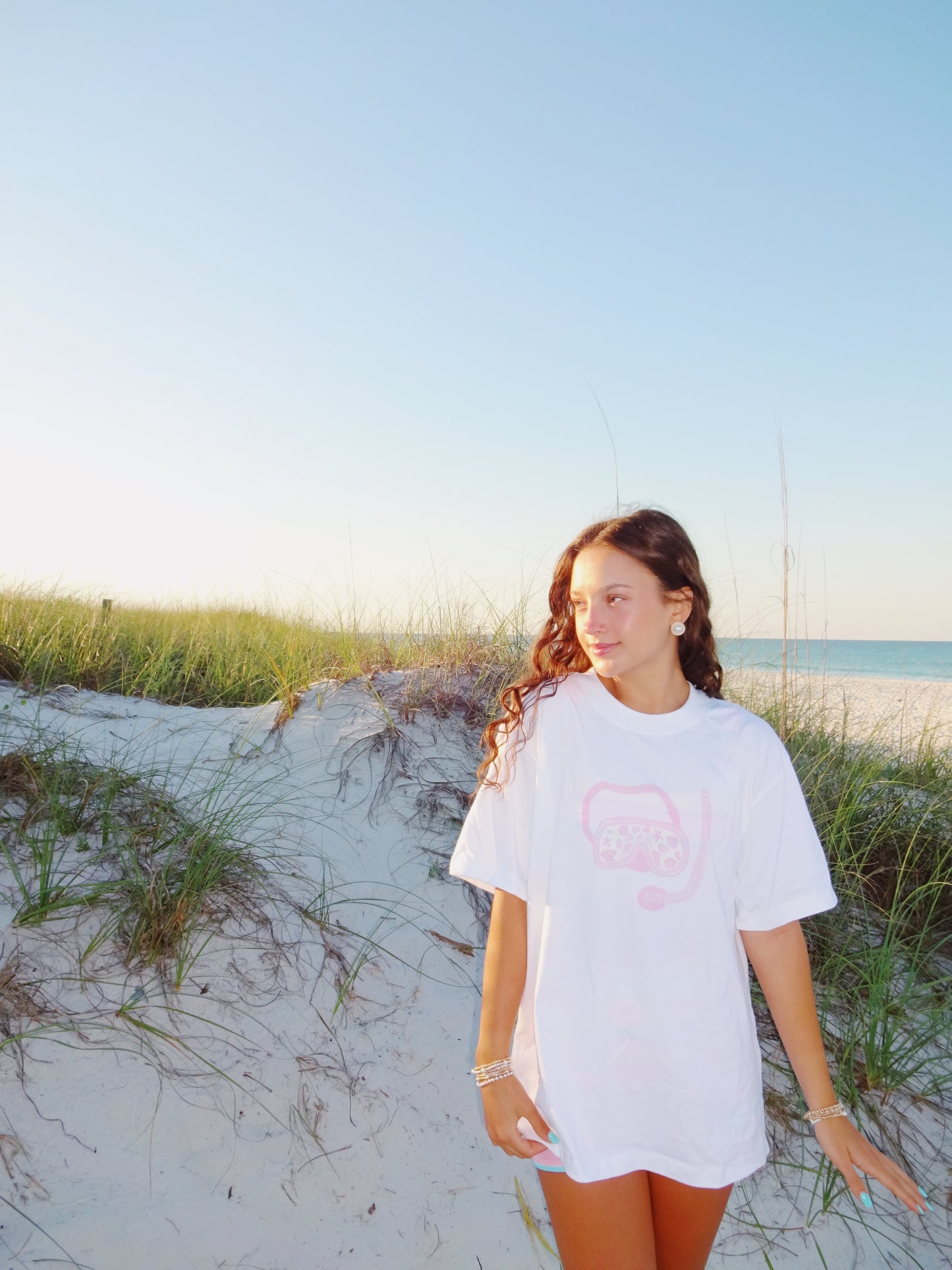 White Snorkel Graphic Tee