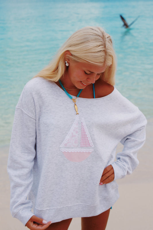 Pink Harbor Crewneck