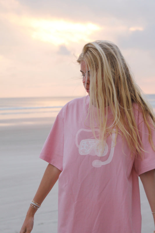 Pink Snorkel Graphic Tee