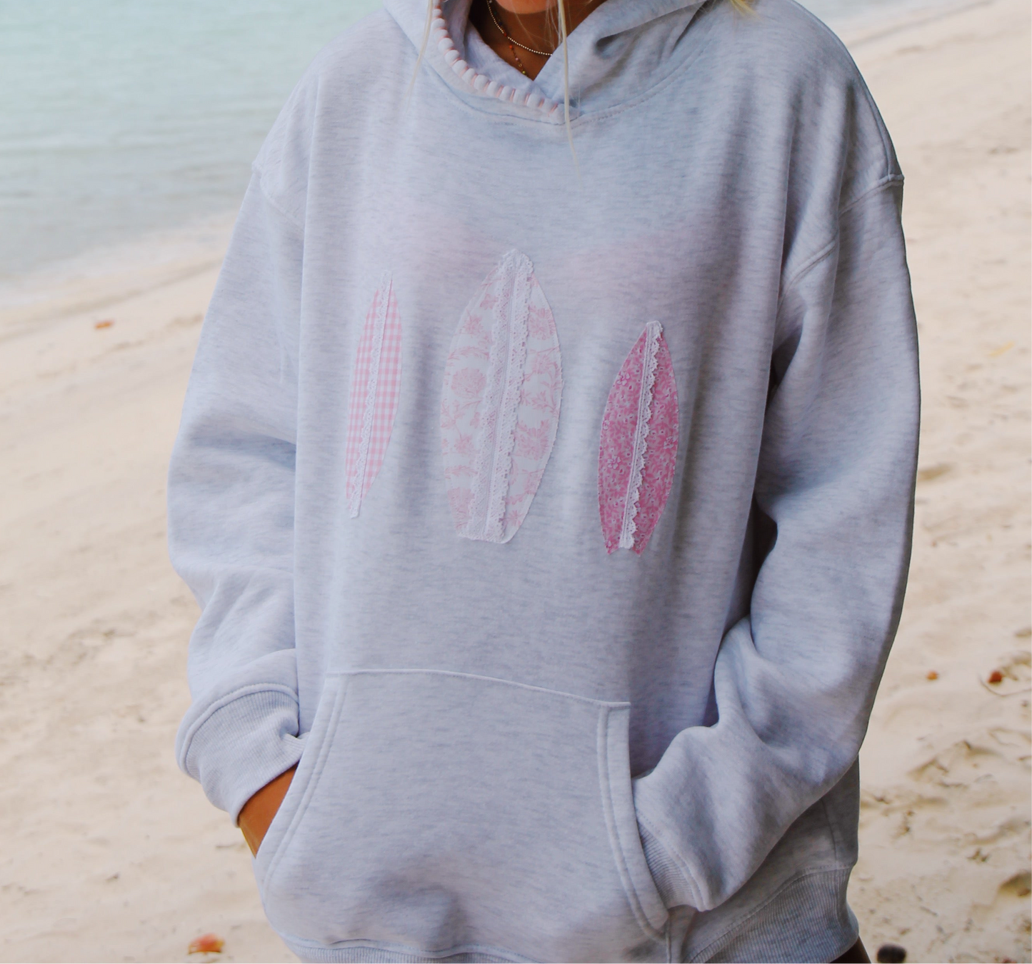 Pink Beach Boards Hoodie