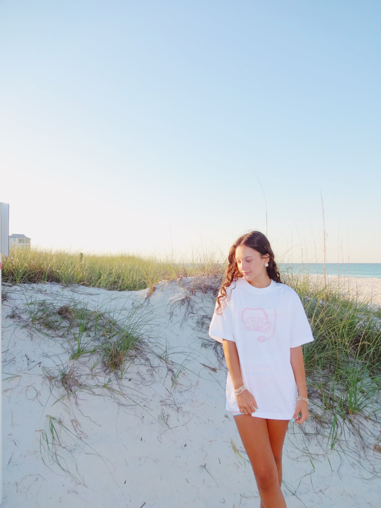 White Snorkel Graphic Tee