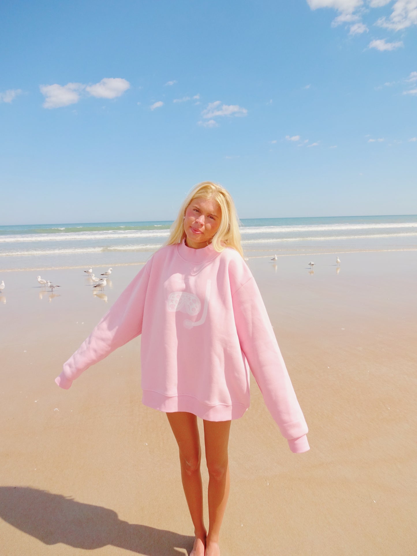 Bubblegum Snorkel Mockneck