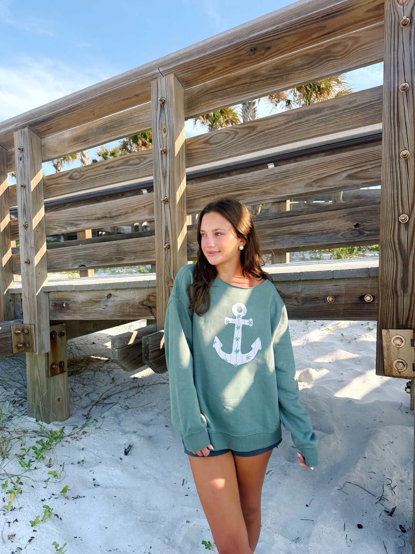 Palm Anchor Crewneck