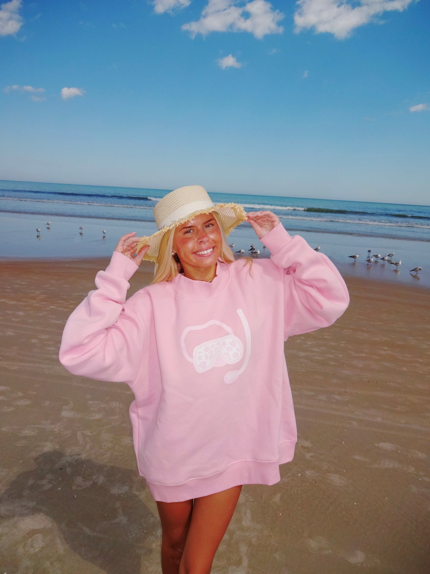Bubblegum Snorkel Mockneck