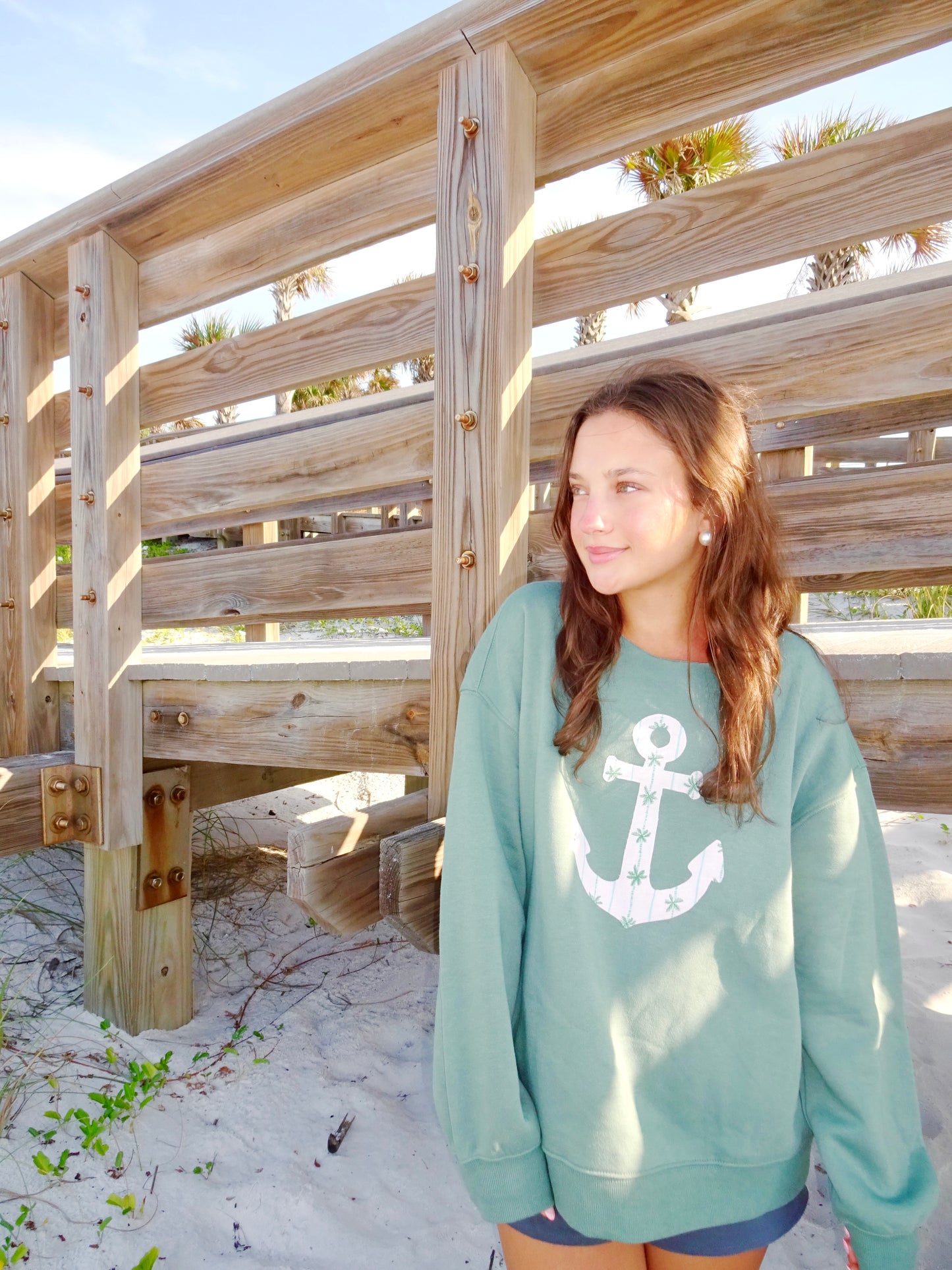 Palm Anchor Crewneck