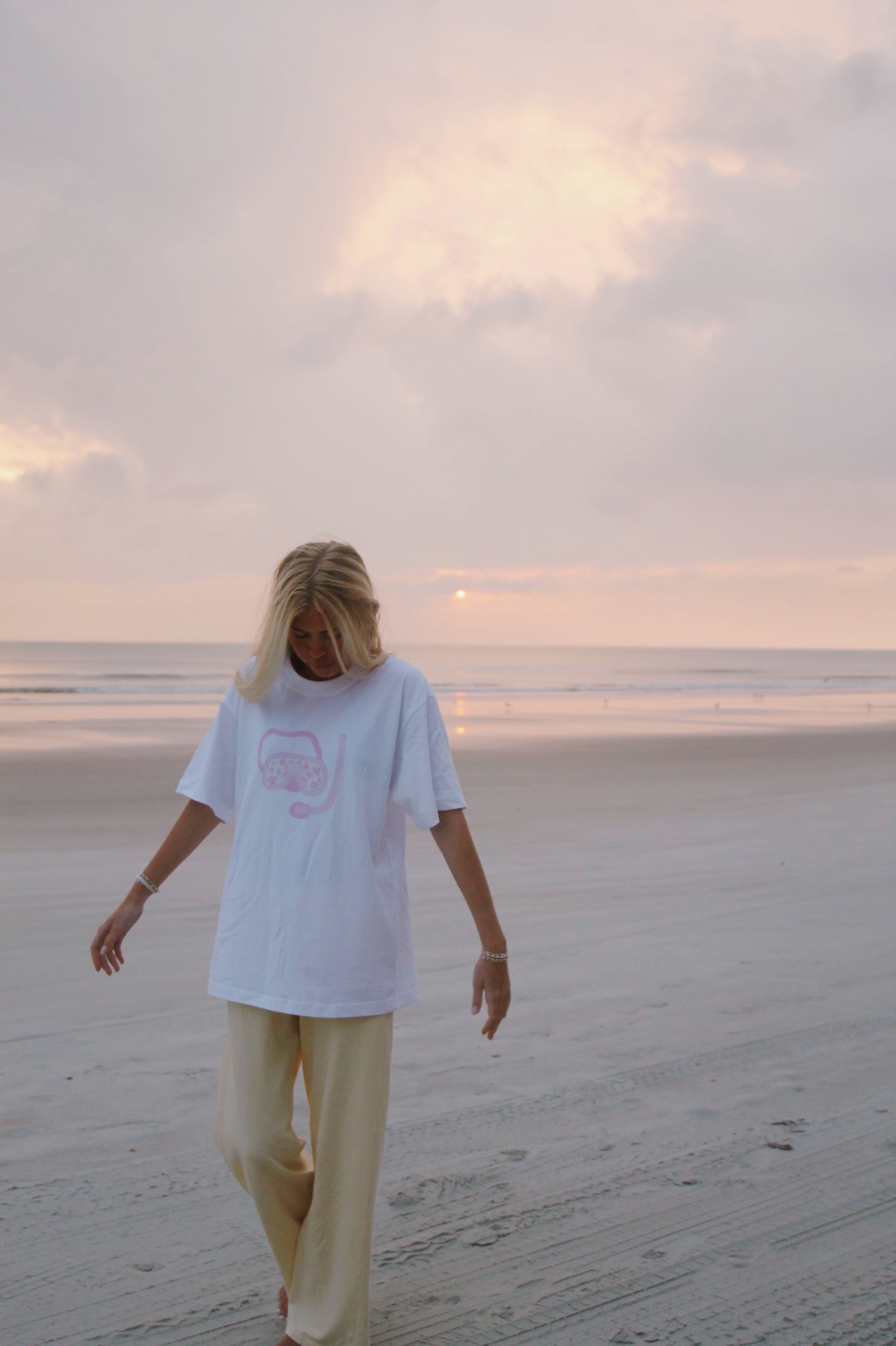 White Snorkel Graphic Tee