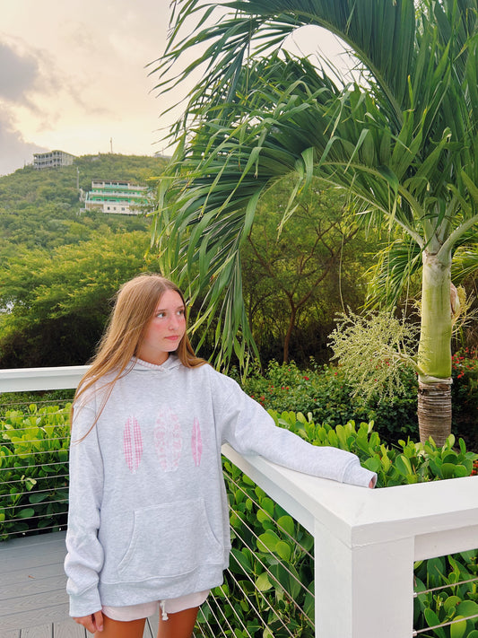Pink Beach Boards Hoodie