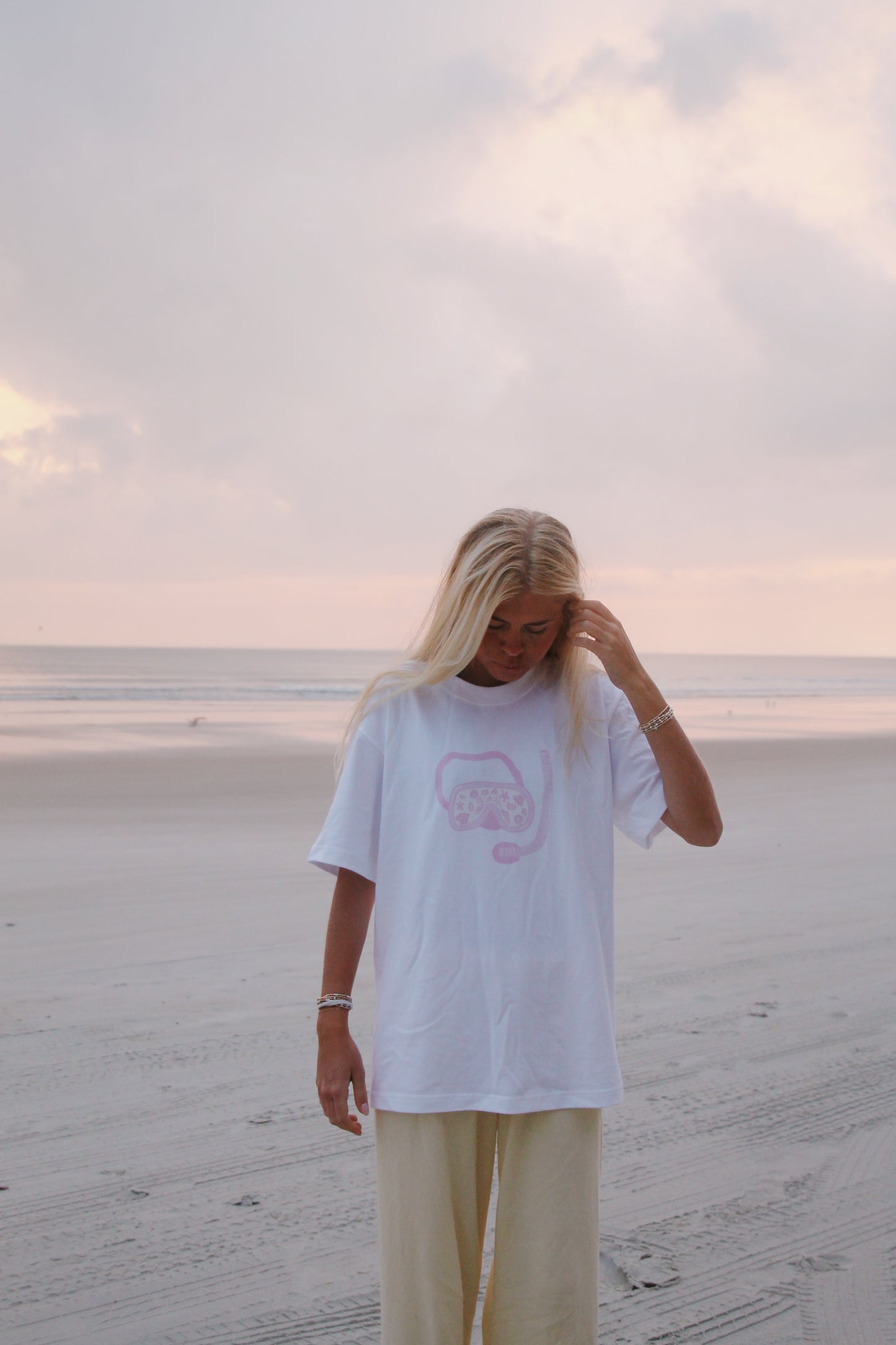 White Snorkel Graphic Tee