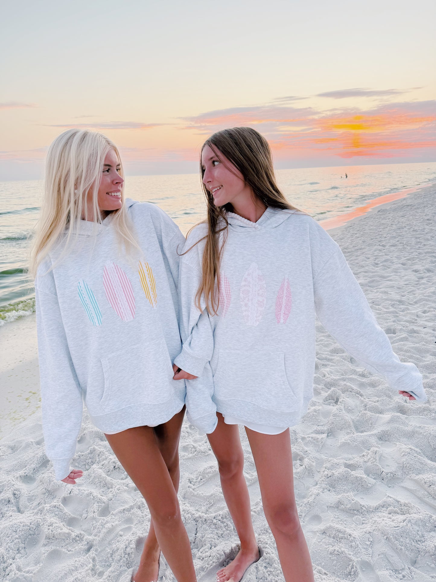 Pink Beach Boards Hoodie
