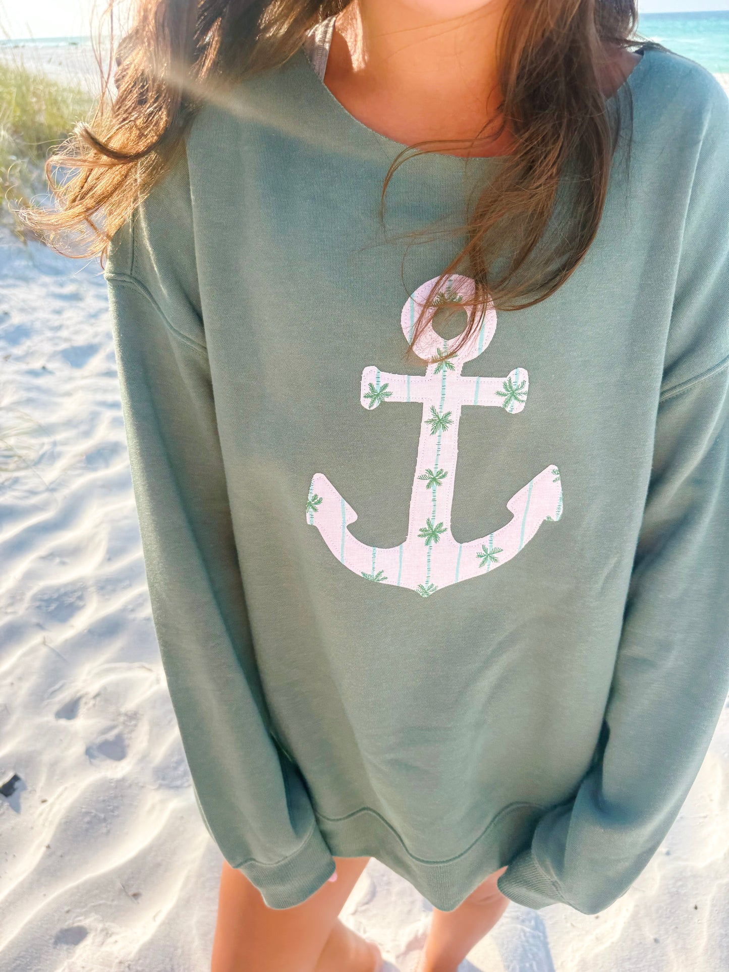 Palm Anchor Crewneck