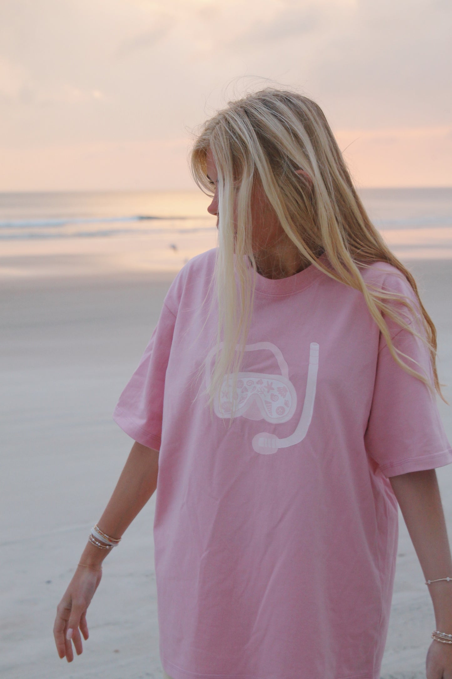 Pink Snorkel Graphic Tee