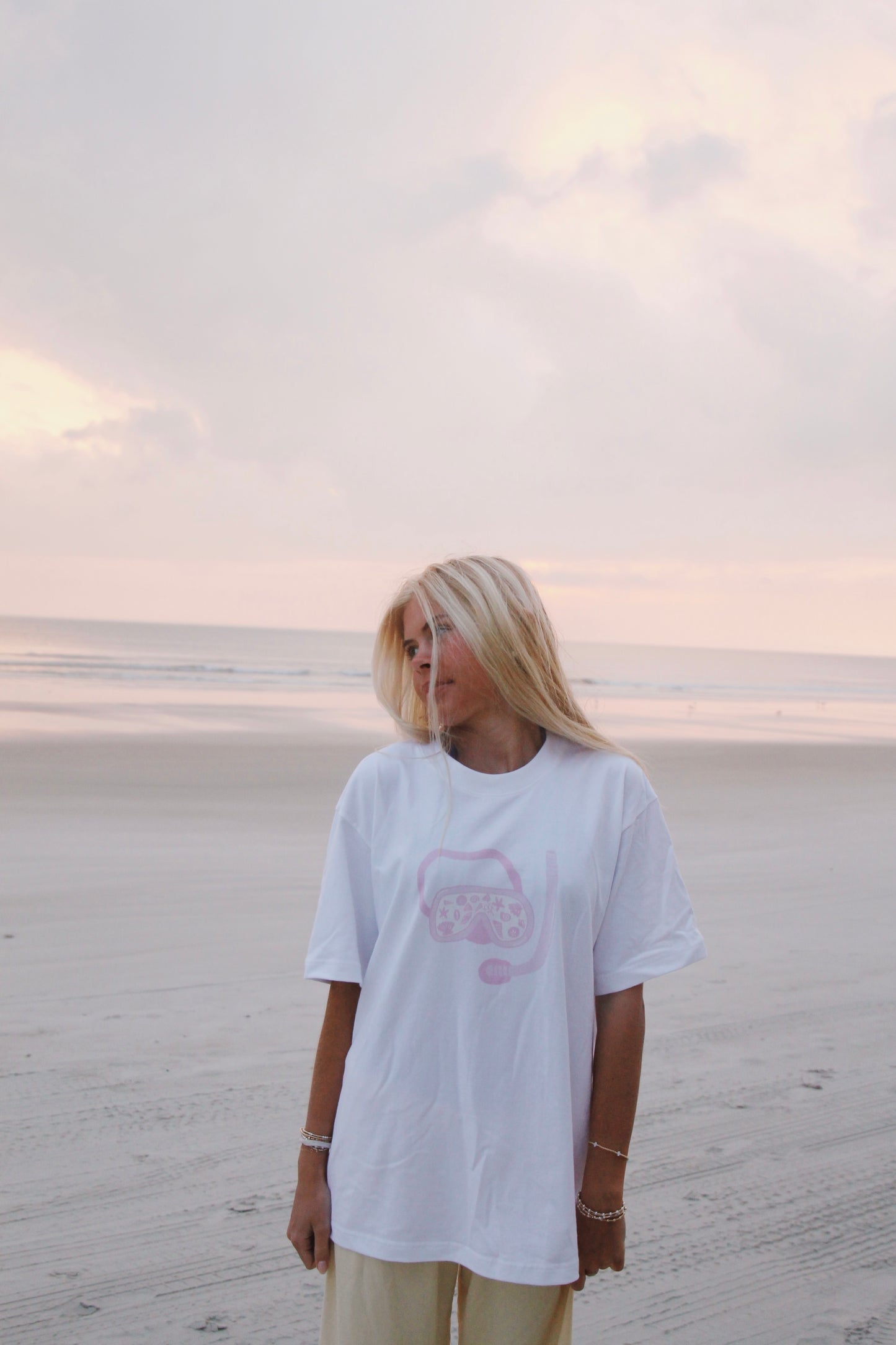 White Snorkel Graphic Tee