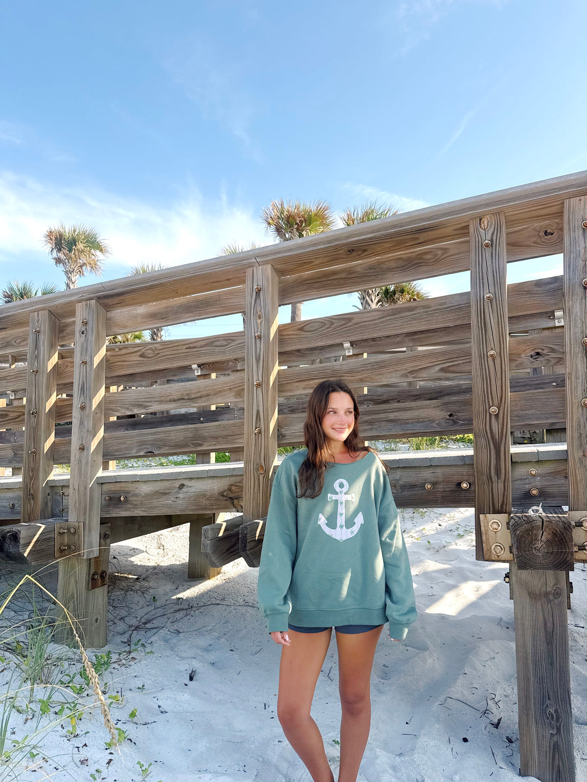 Palm Anchor Crewneck