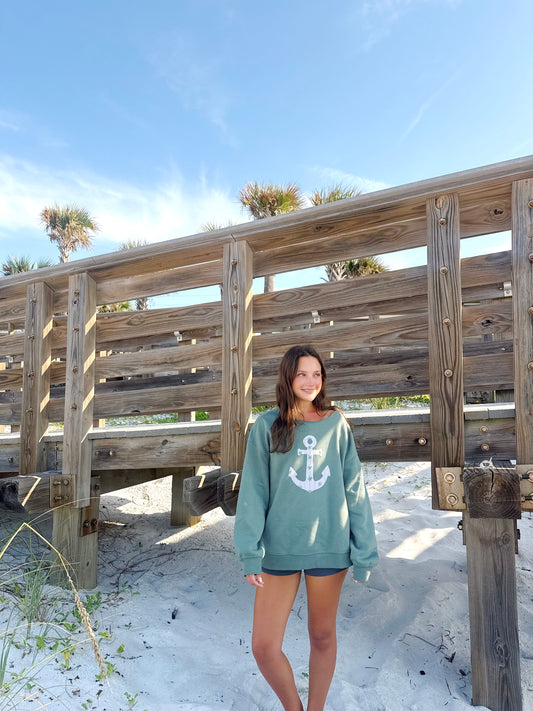 Palm Anchor Crewneck