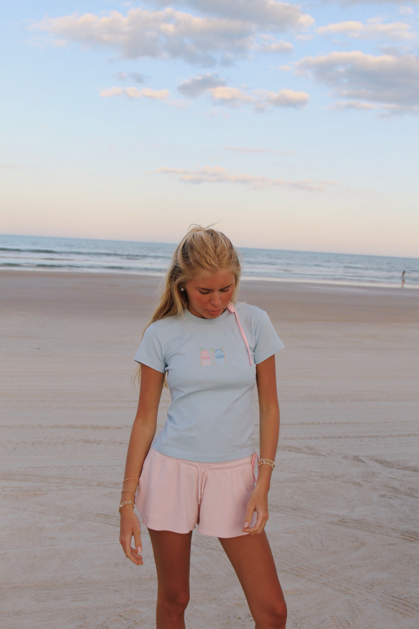 Coastal Watch Blue Baby Tee