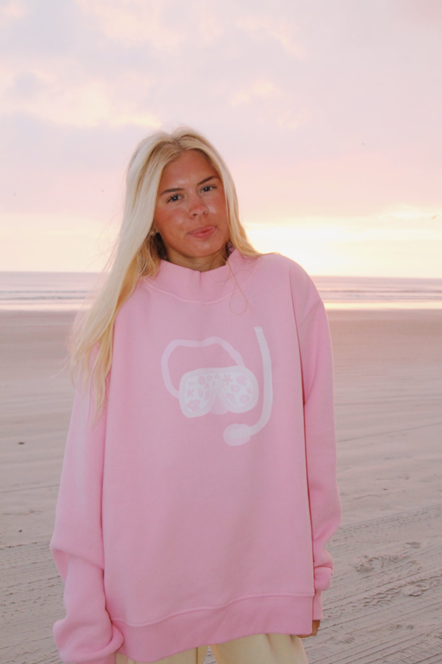 Bubblegum Snorkel Mockneck