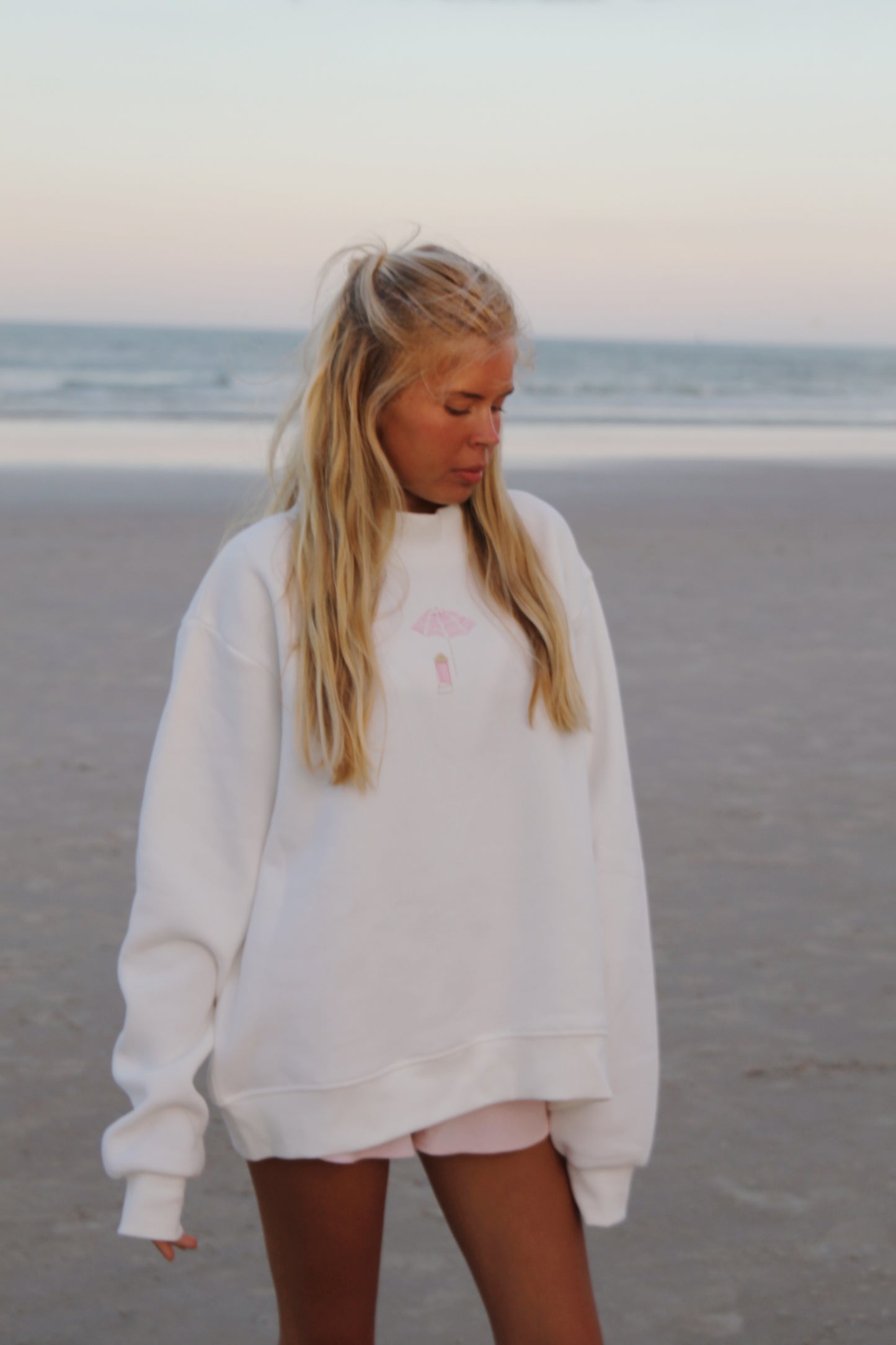 White On the Coast Mockneck