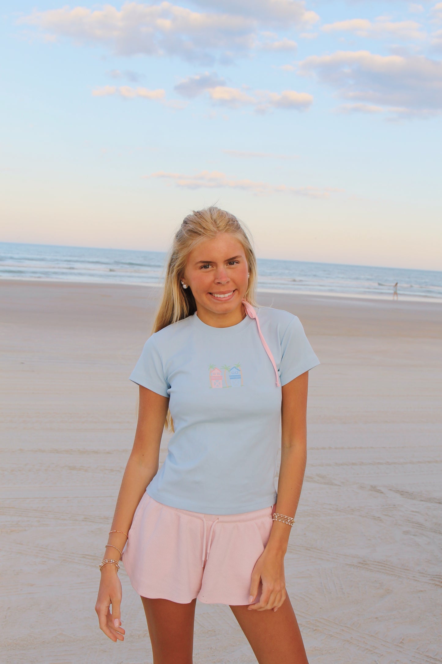 Coastal Watch Blue Baby Tee