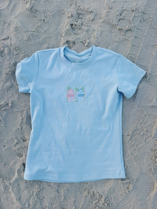 Coastal Watch Blue Baby Tee