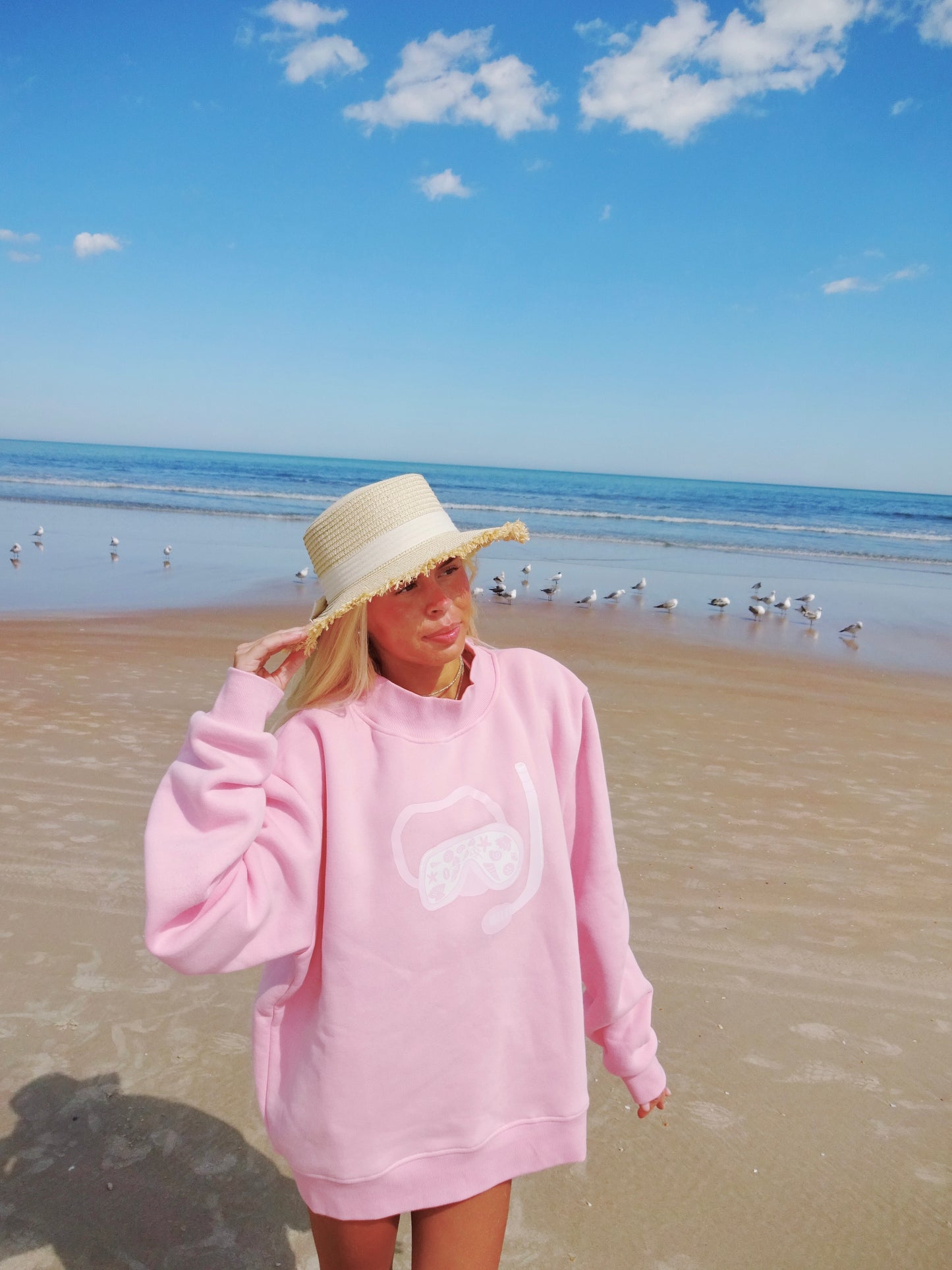 Bubblegum Snorkel Mockneck