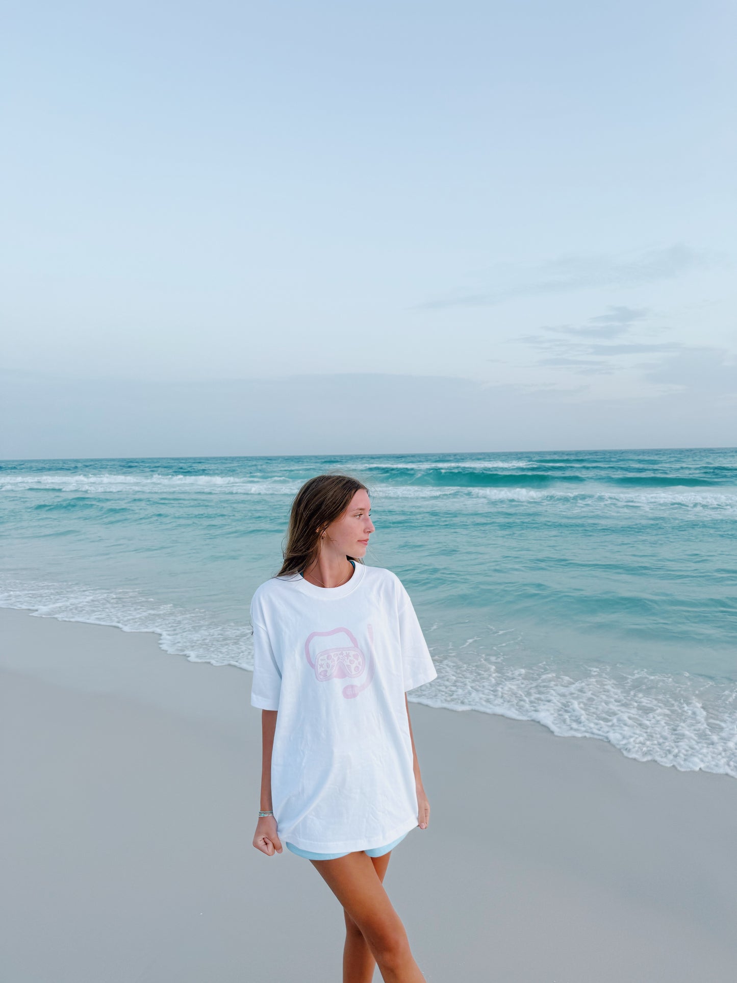 White Snorkel Graphic Tee