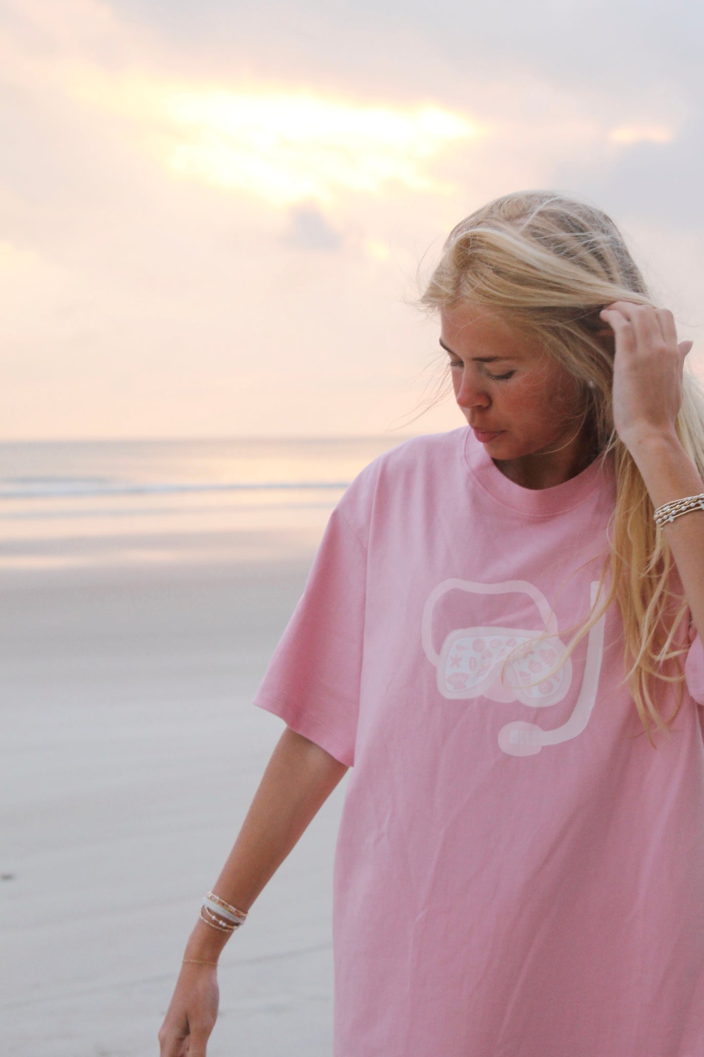 Pink Snorkel Graphic Tee