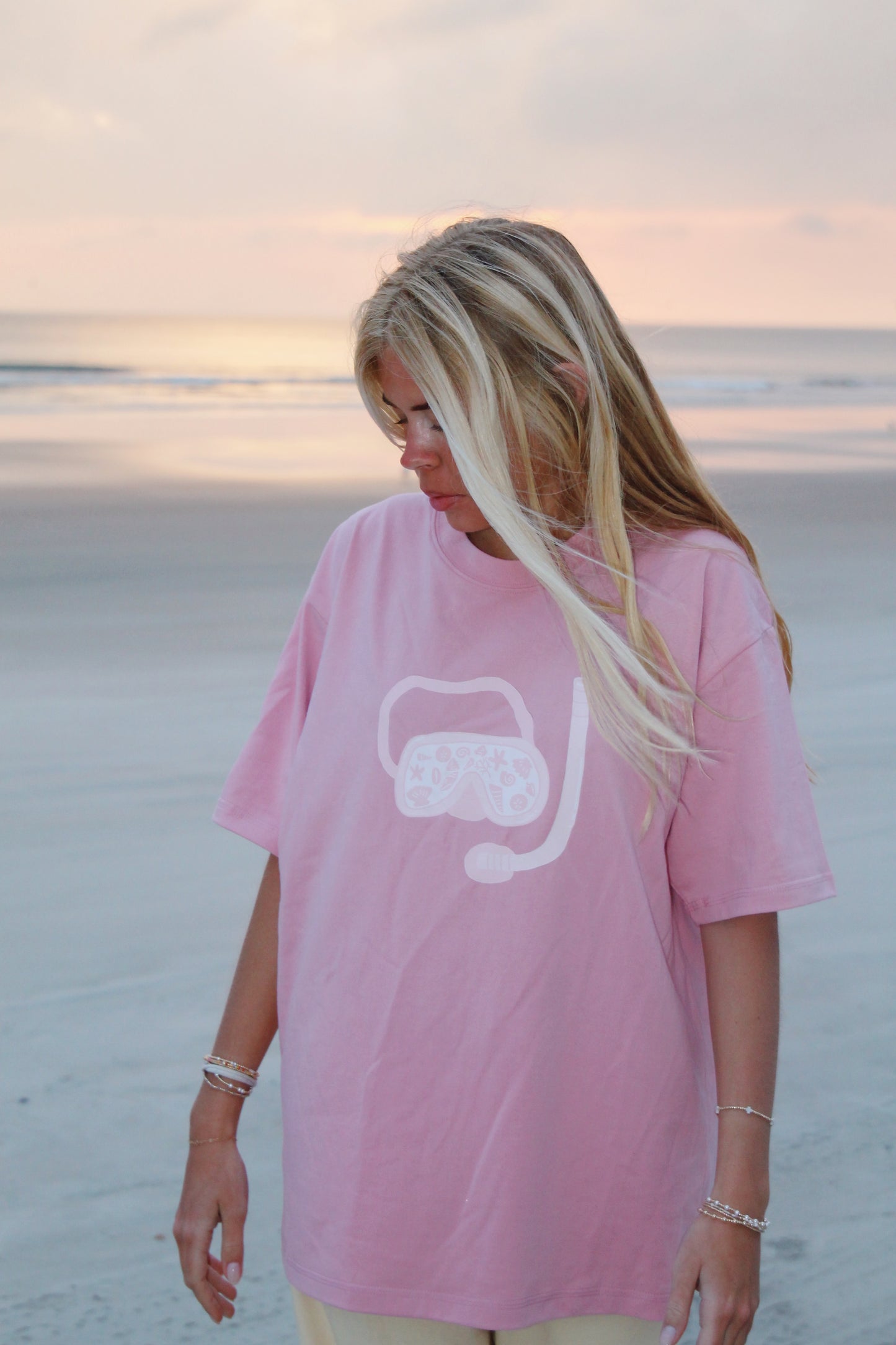 Pink Snorkel Graphic Tee